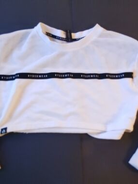 Ryderwear White Crop Top